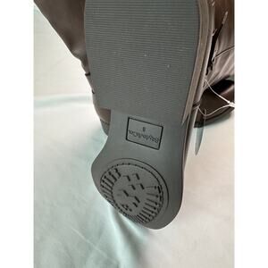 Style & Co. Brown Wide Calf Riding Boots Women’s Size 6 — Faux Leather Zip-Up